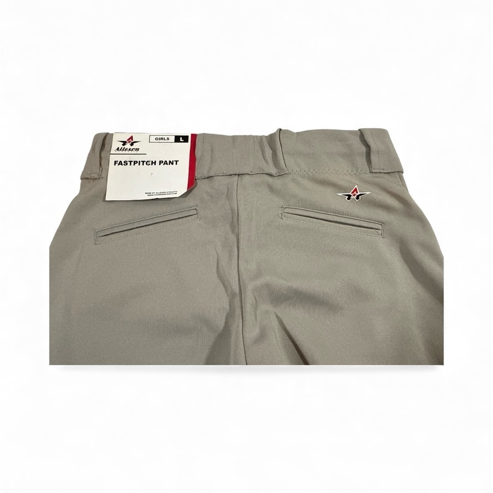 Alleson Girls Softball Pants Grey
Size Youth Large Elastic Leg - Picture 5 of 9